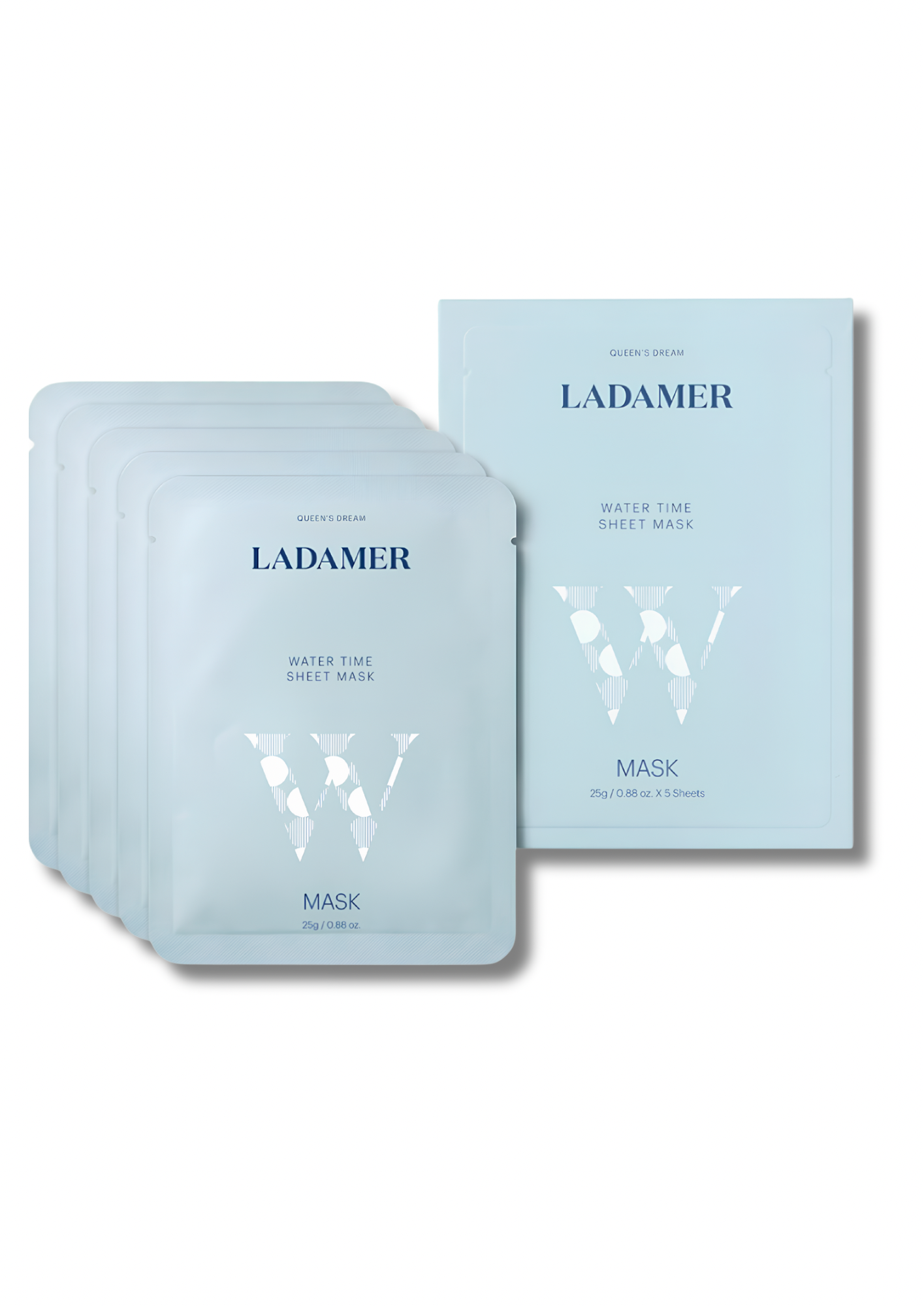 LADAMER Water Time Sheet Mask – 5 Pack