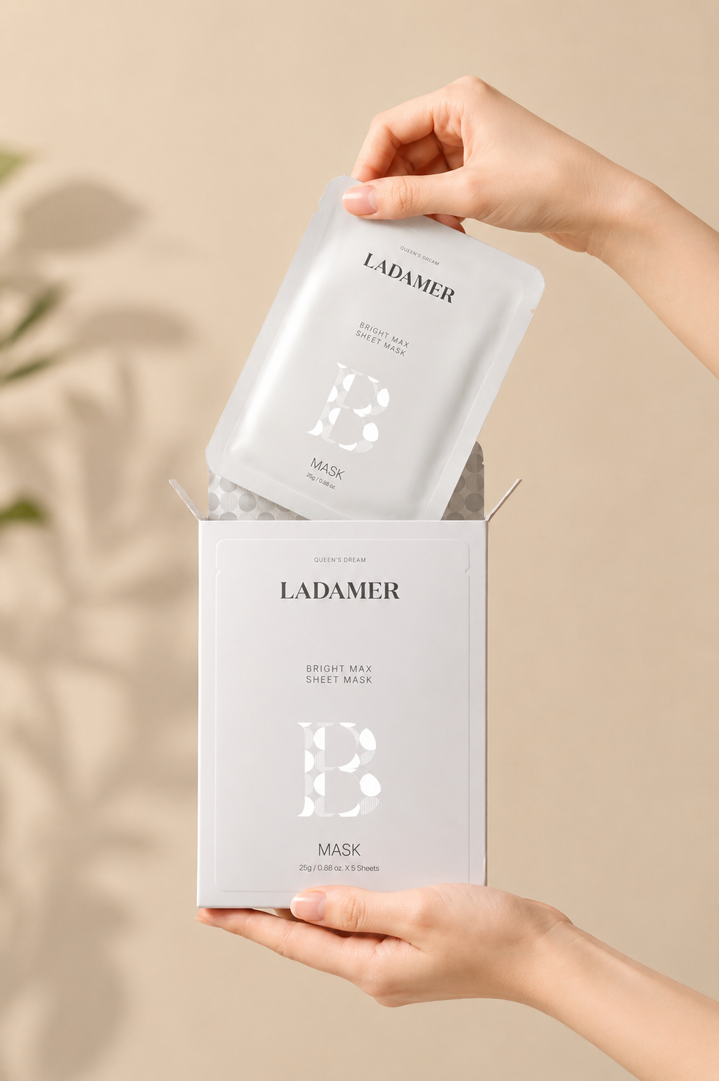 LADAMER Bright Max Sheet Mask – 5 Pack
