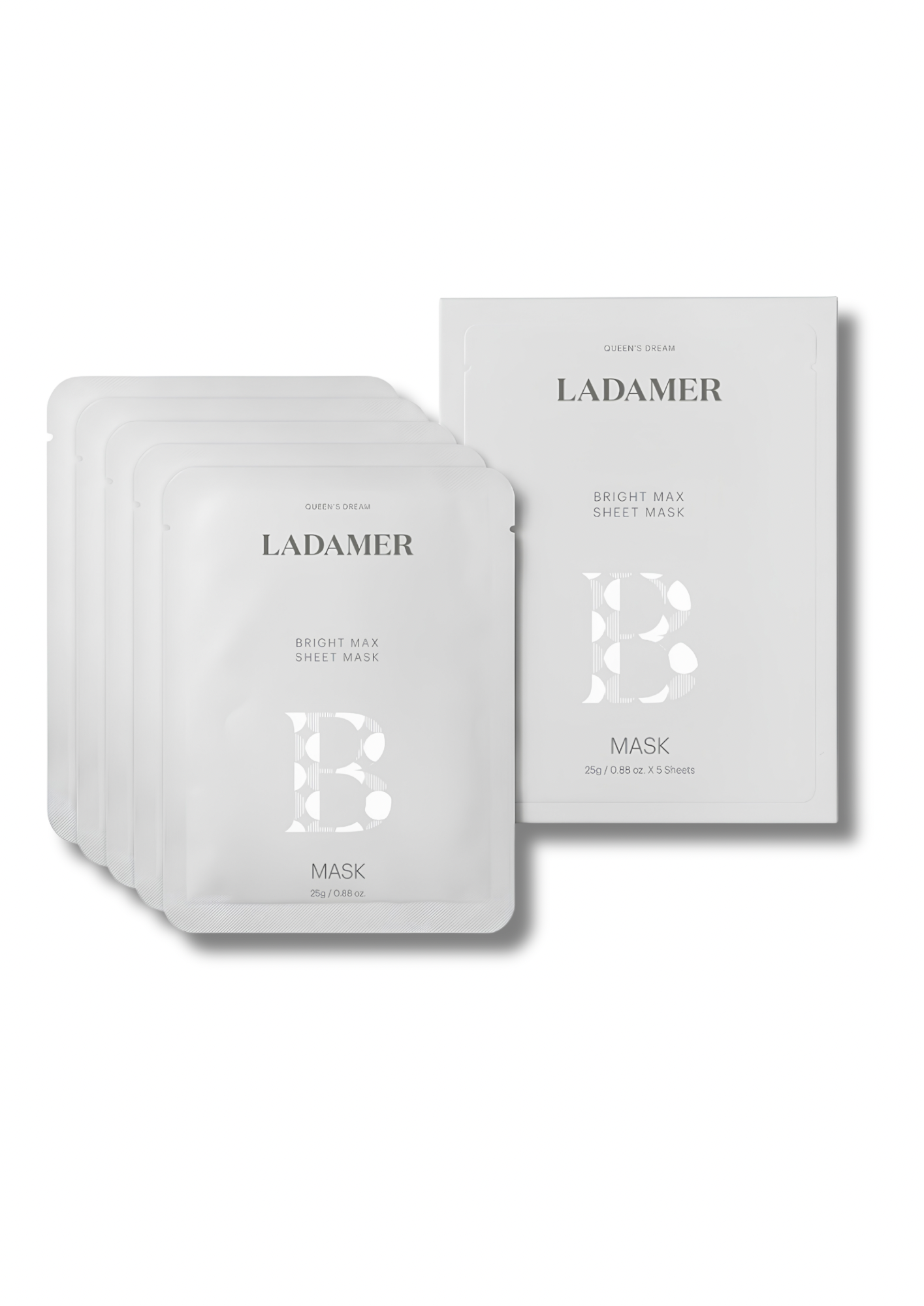 LADAMER Bright Max Sheet Mask – 5 Pack